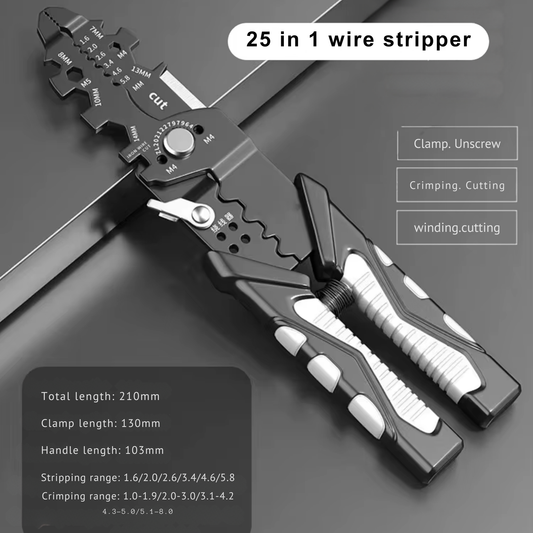 25-in-1 Wire Stripper Pliers
