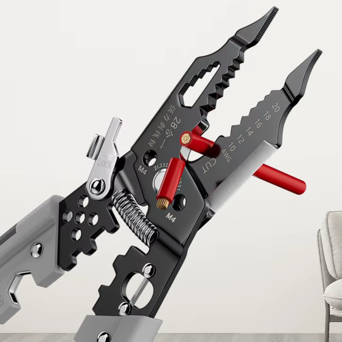 28-in-1 Wire Stripping Pliers