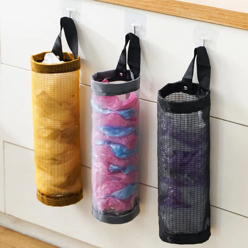 Mesh Plastic & Grocery Bag Storage Organizer (Pack of 2)