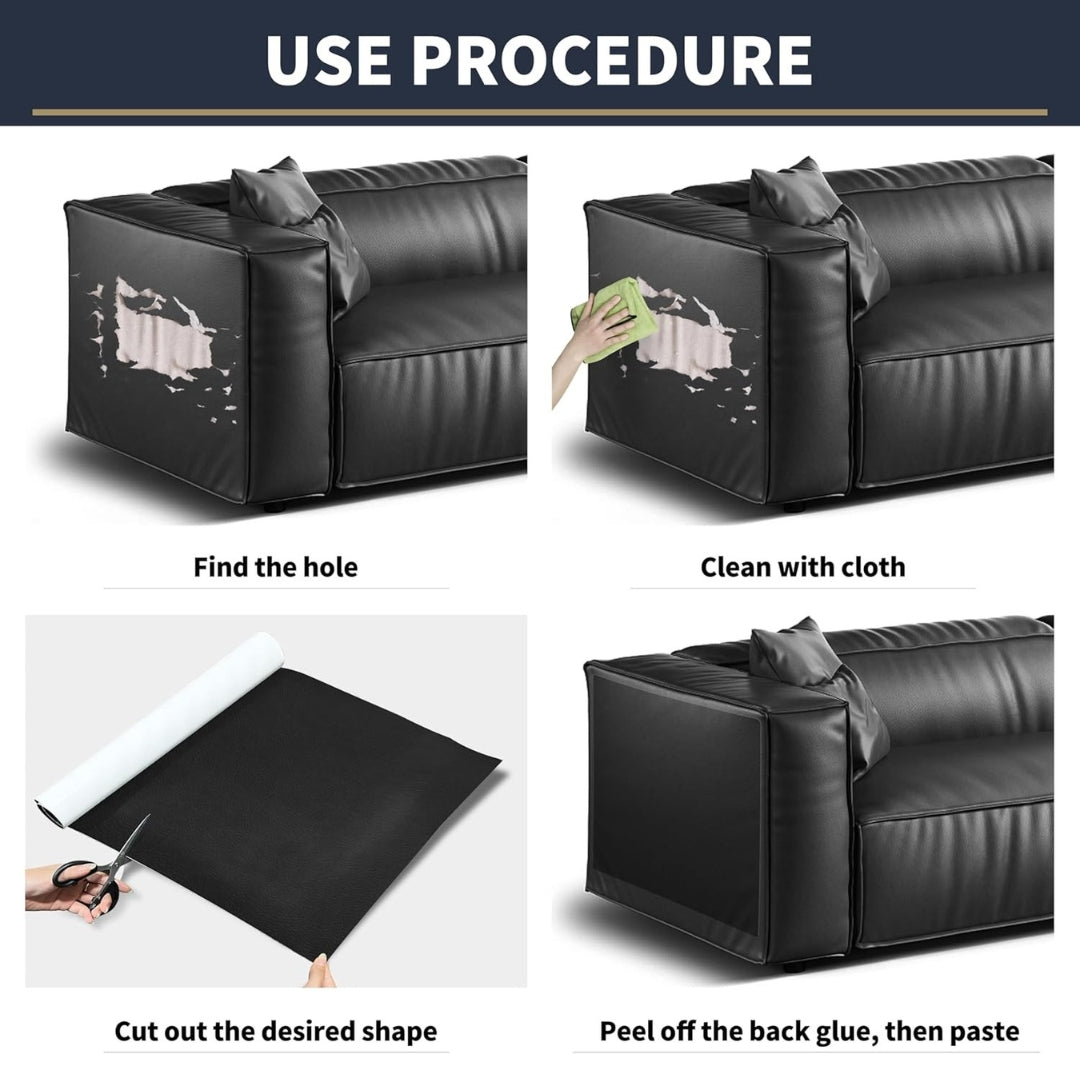 Premium Leather Repair Patch - 30*60 cm (Pack of 2)