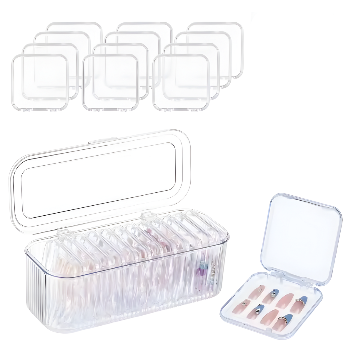 Transparent Jewelry Organizer Box