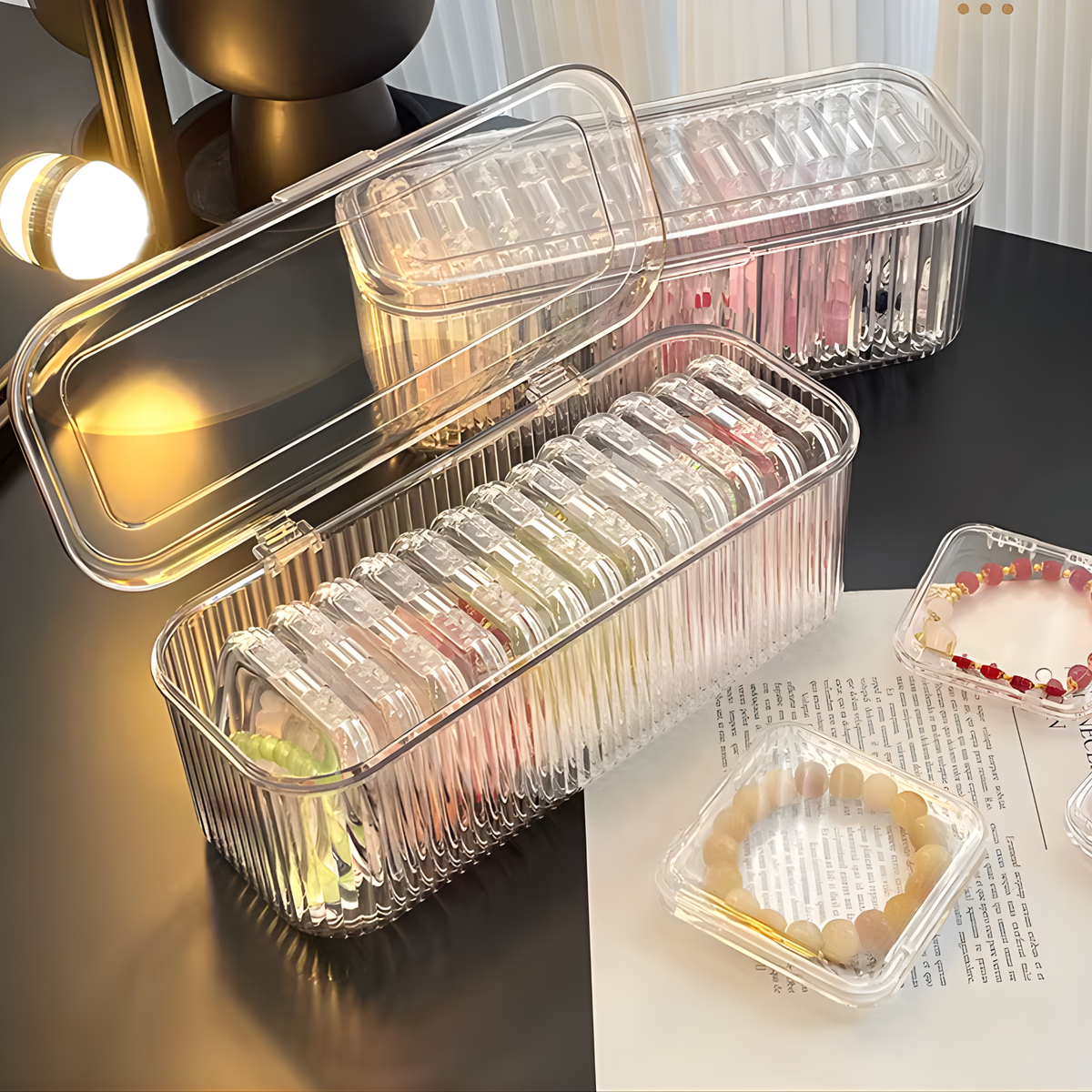 Transparent Jewelry Organizer Box