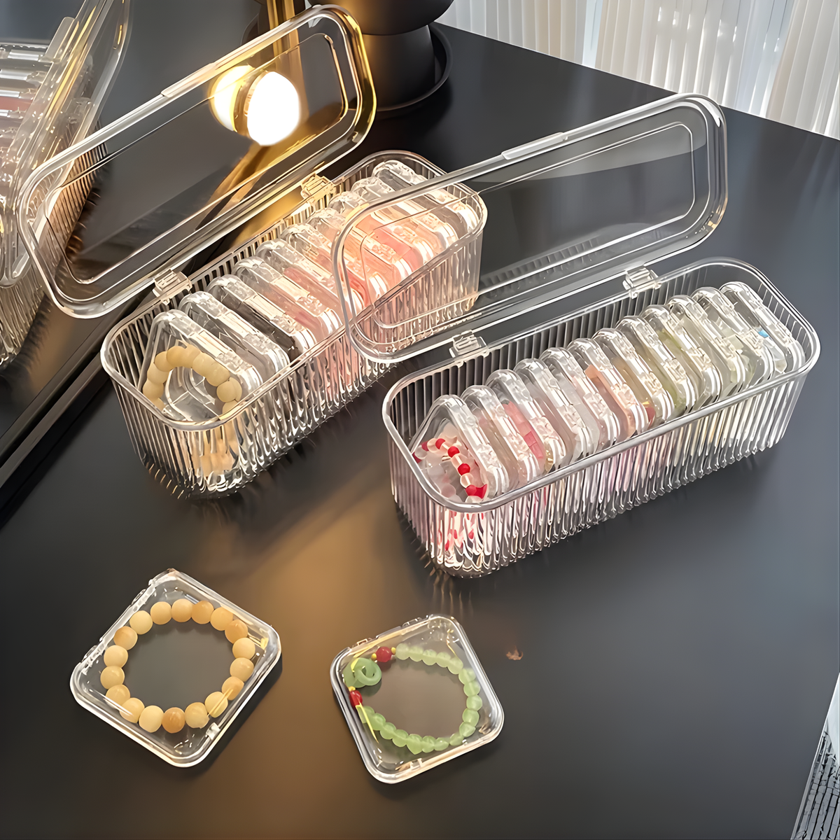 Transparent Jewelry Organizer Box