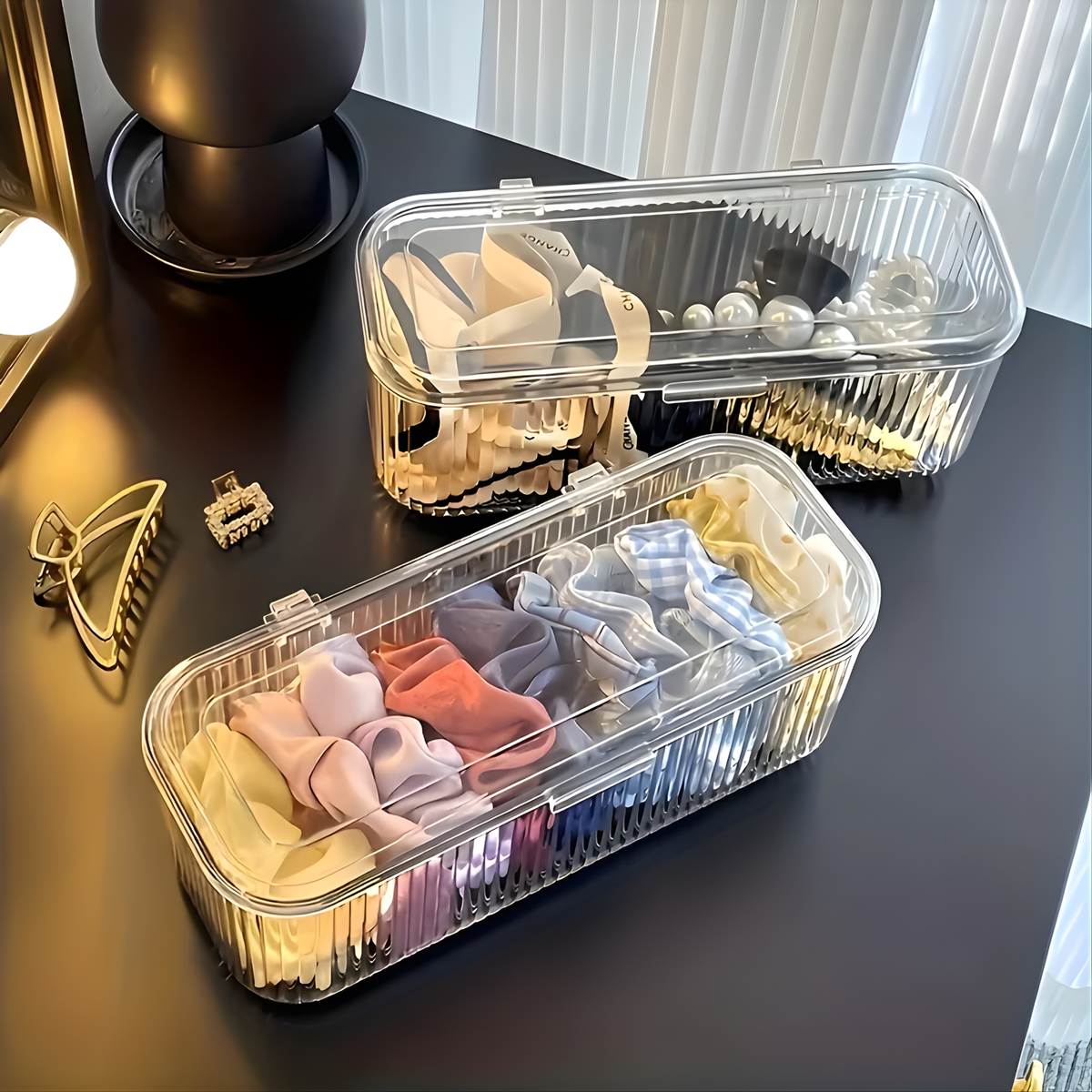 Transparent Jewelry Organizer Box