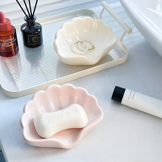 Shell Soap Dish with Drainage