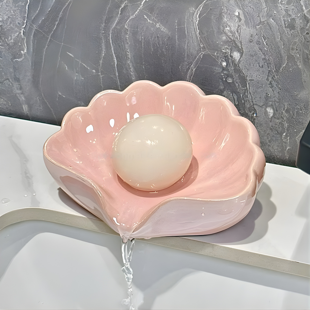 Shell Soap Dish with Drainage