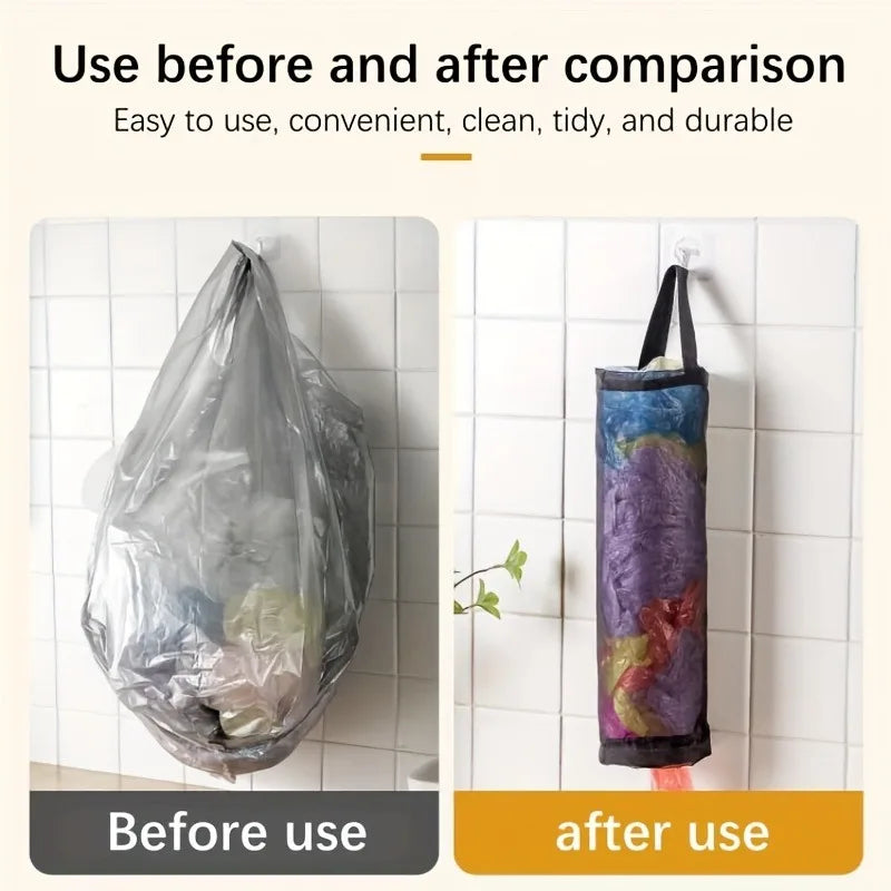 Mesh Plastic & Grocery Bag Storage Organizer (Pack of 2)