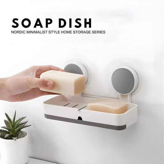 Wall Mounted Double Soap Holder