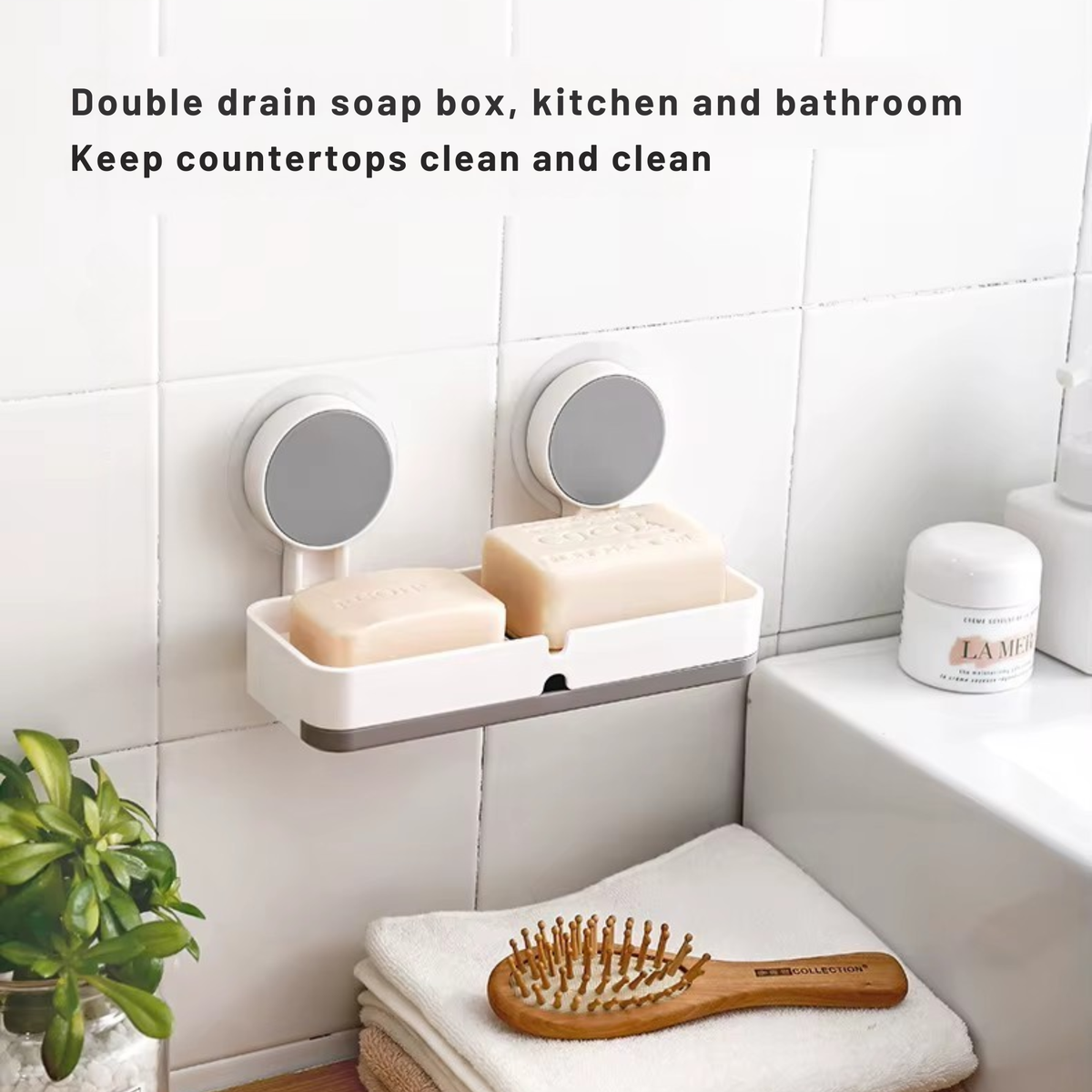Wall Mounted Double Soap Holder