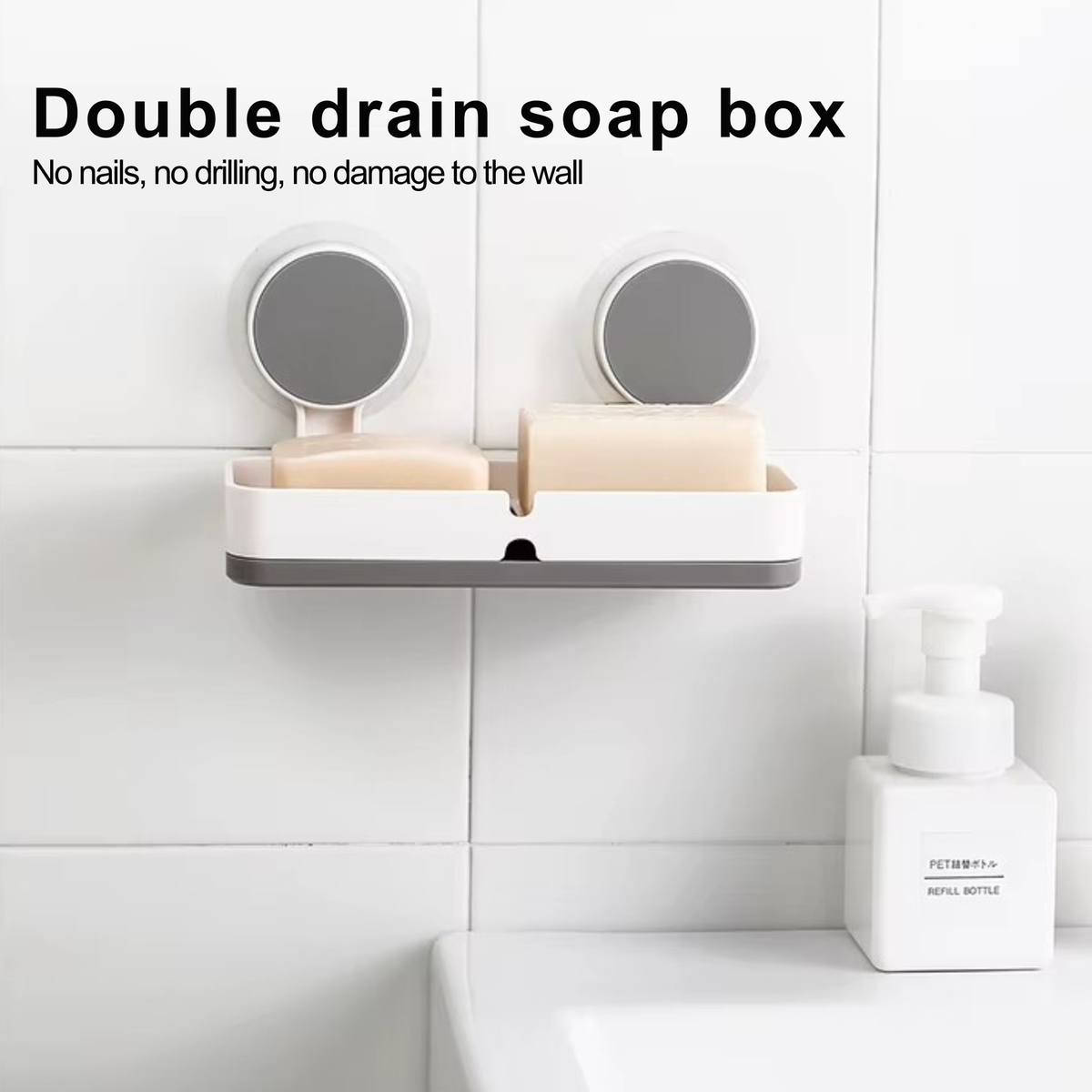 Wall Mounted Double Soap Holder