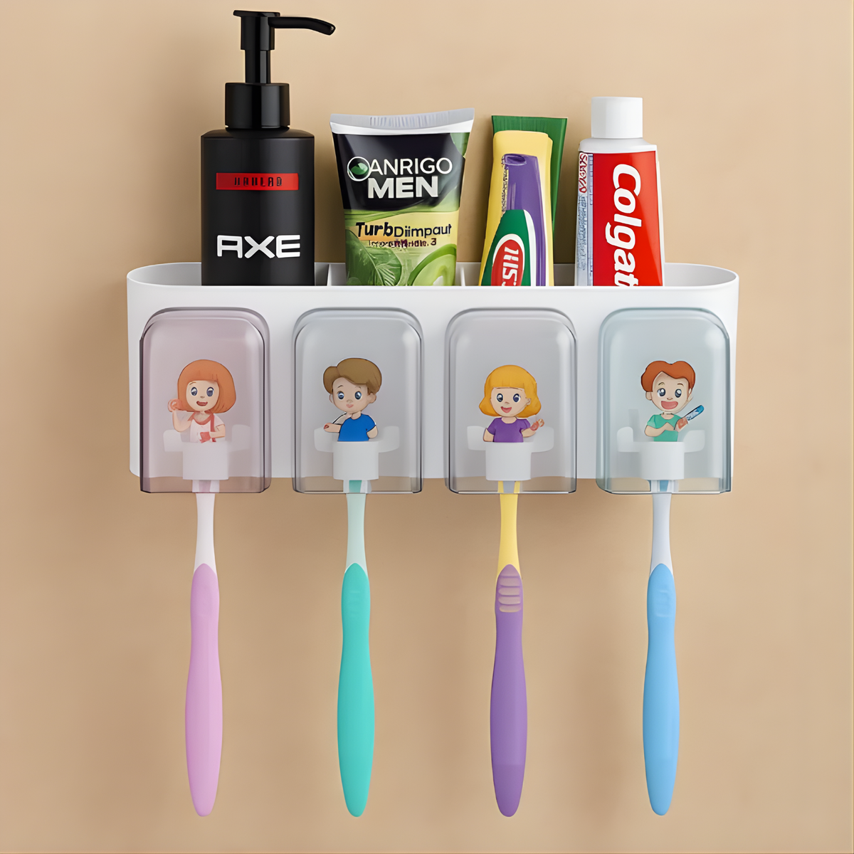 Wall Mounted Toothbrush Holder
