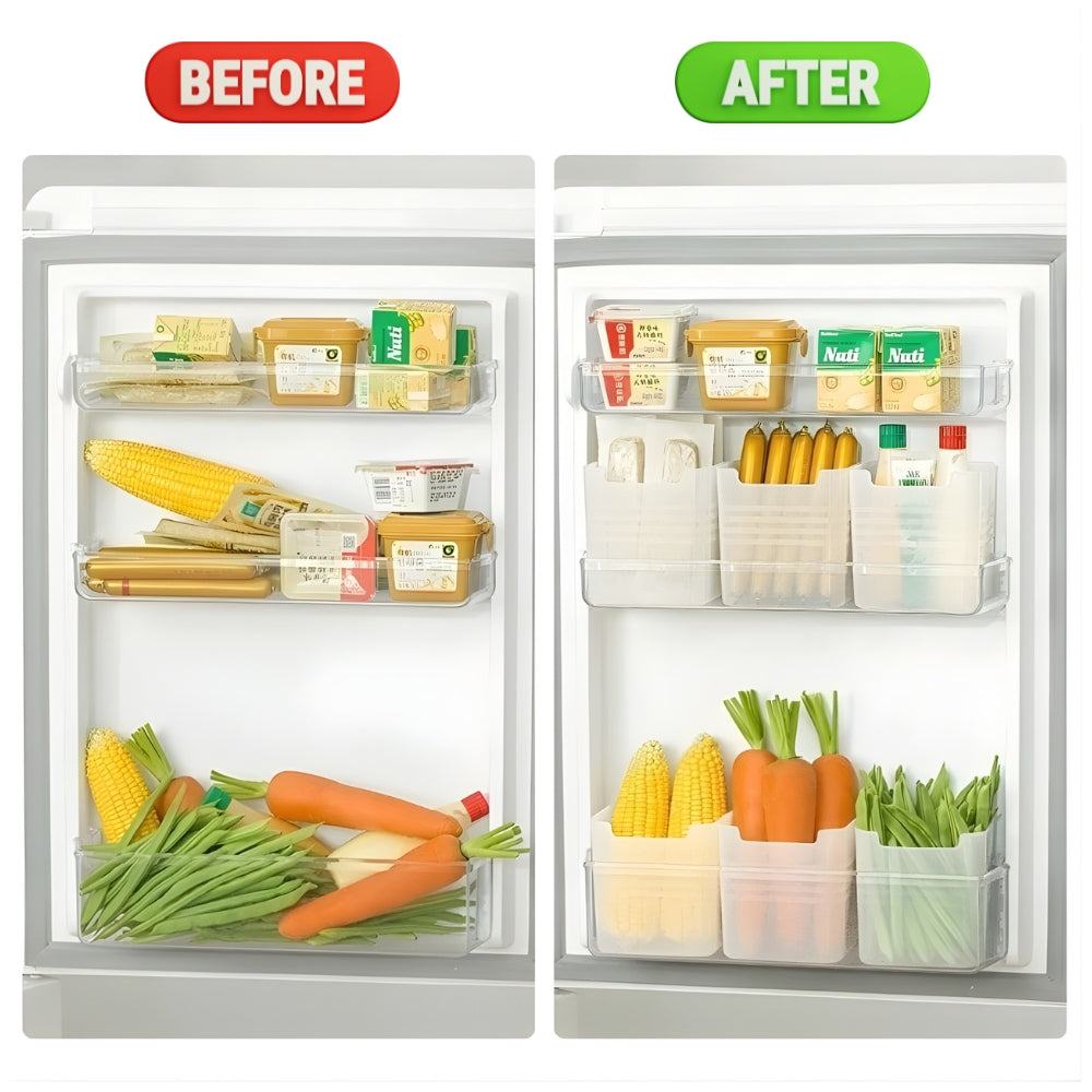 Refrigerator Organizer Bins (Pack of 6)