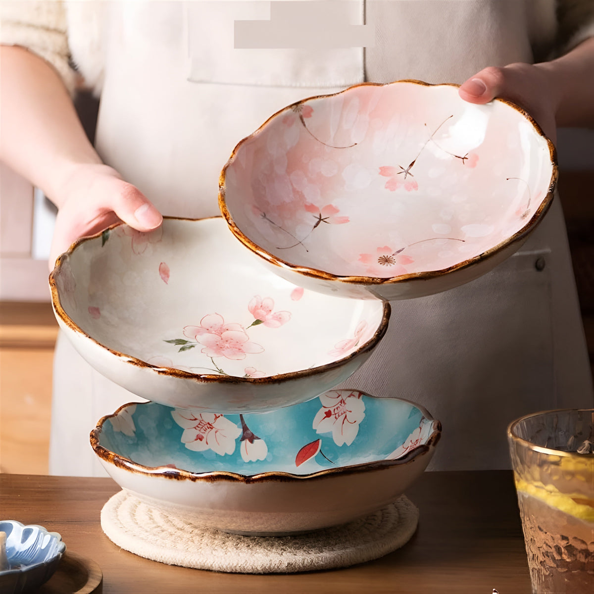 Floral Serving Dishes