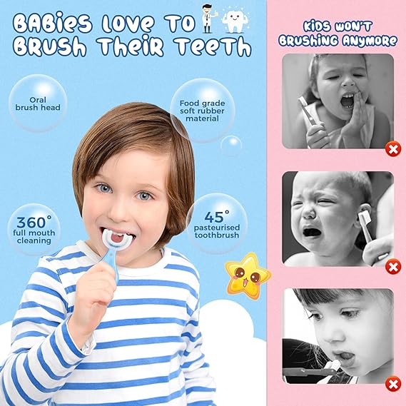 U Shaped Toothbrush for Kids ⚡