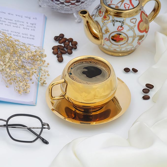 Gold Accent Cup Set