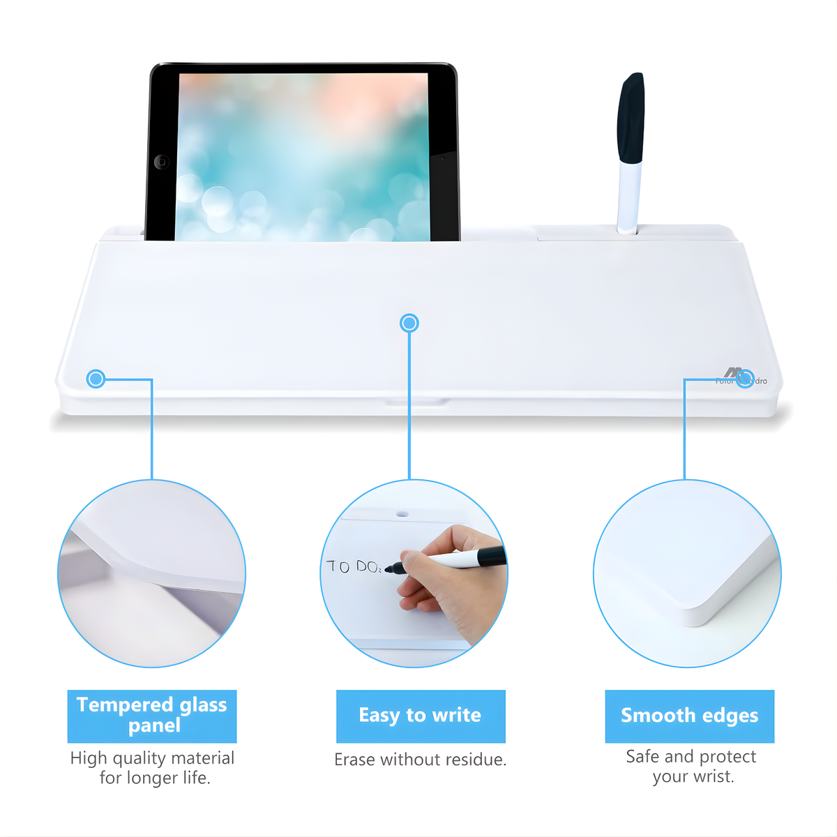 Premium Desktop Glass Whiteboard
