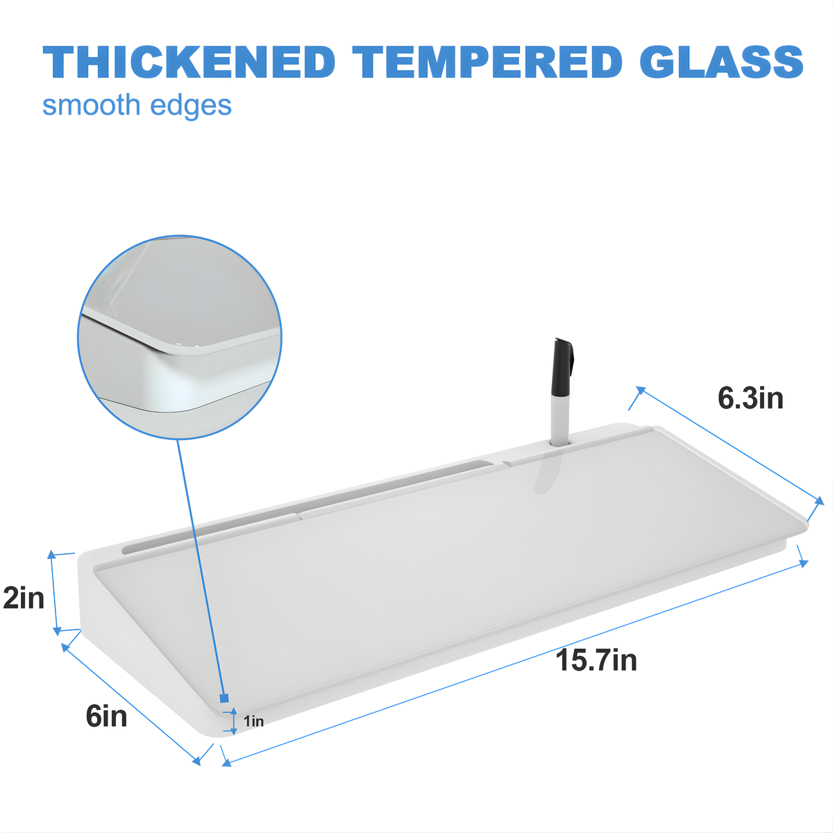 Premium Desktop Glass Whiteboard