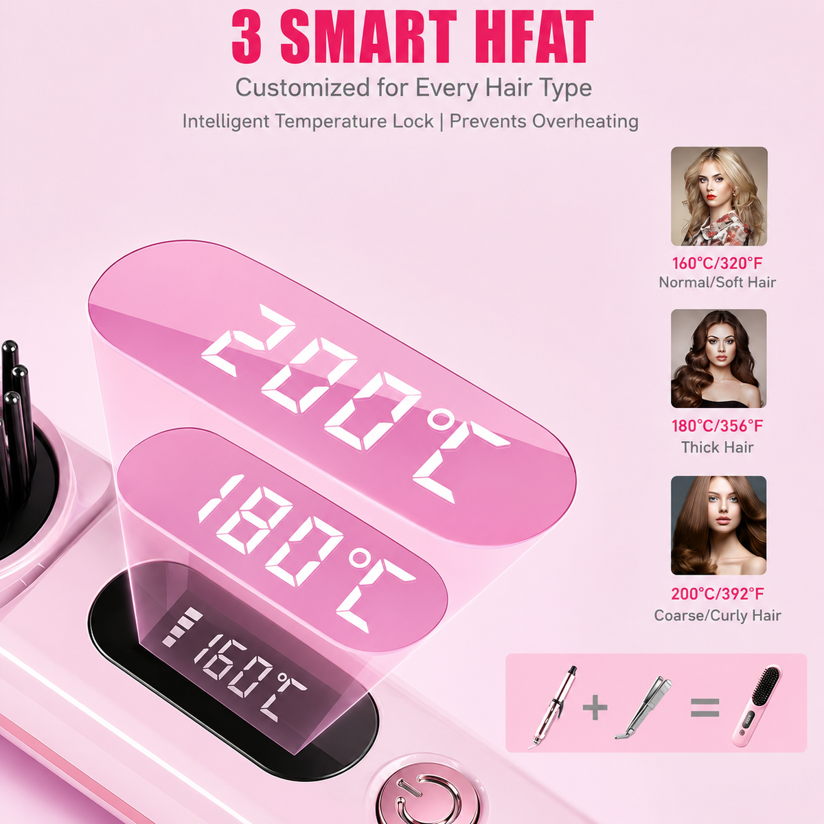 Cordless Hair Straightener Brush