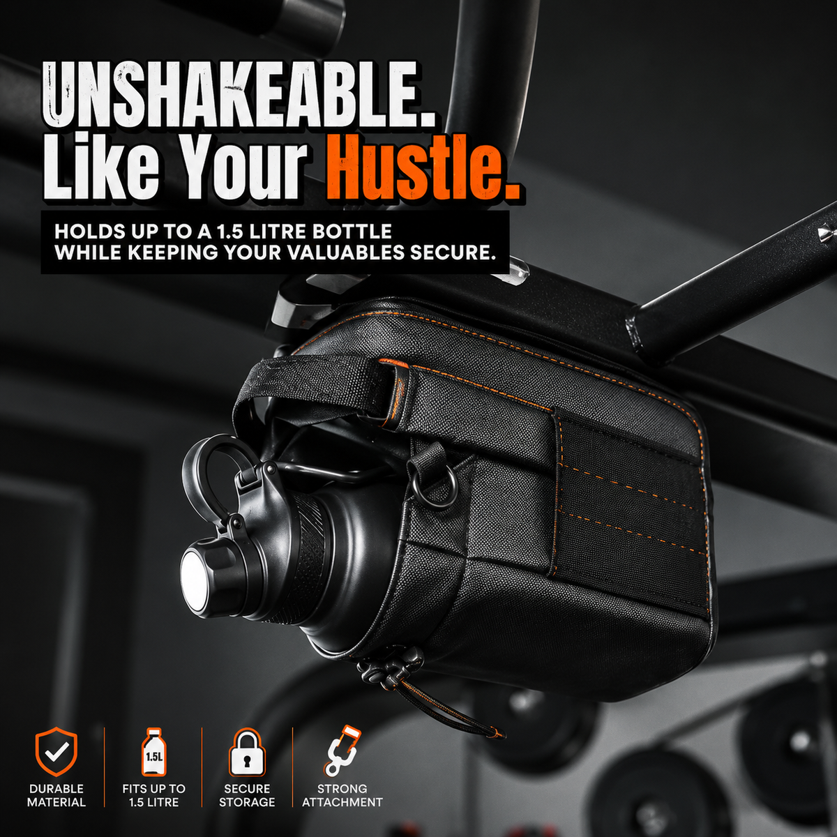 Magnetic Fitness Water Bottle Bag