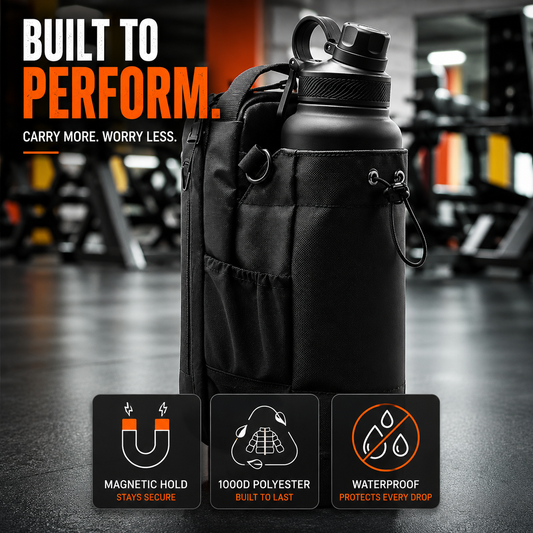 Magnetic Fitness Water Bottle Bag