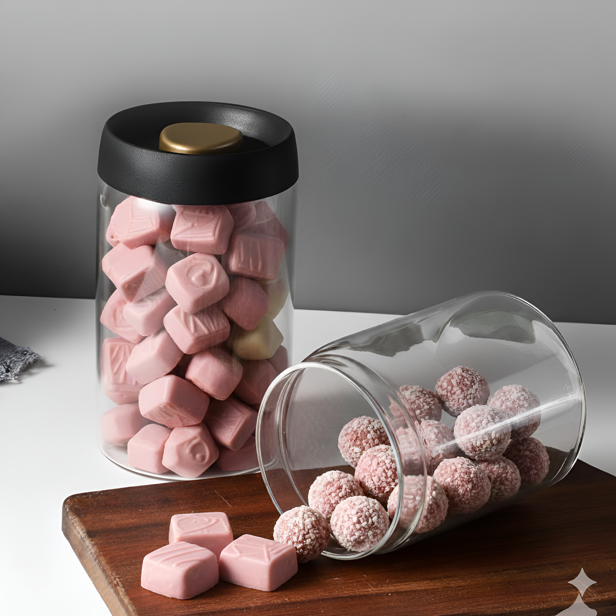 Vacuum Press Storage Jars