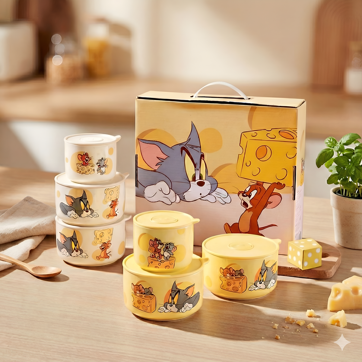 Tom & Jerry Containers Set