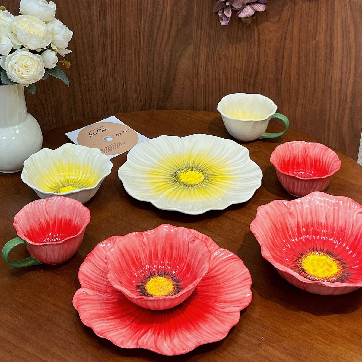 Flower Shape Dinner Set