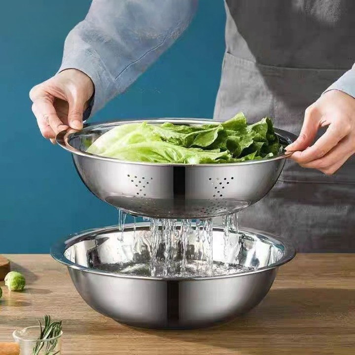Multifunctional Steel Bowl Set