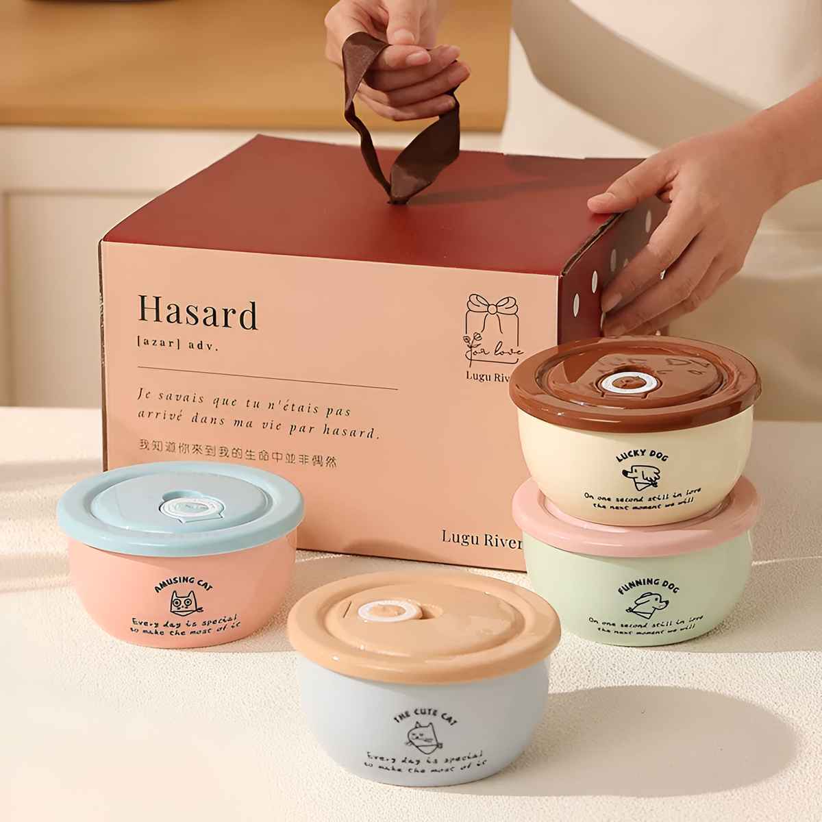Cartoon Ceramic Bowl Set