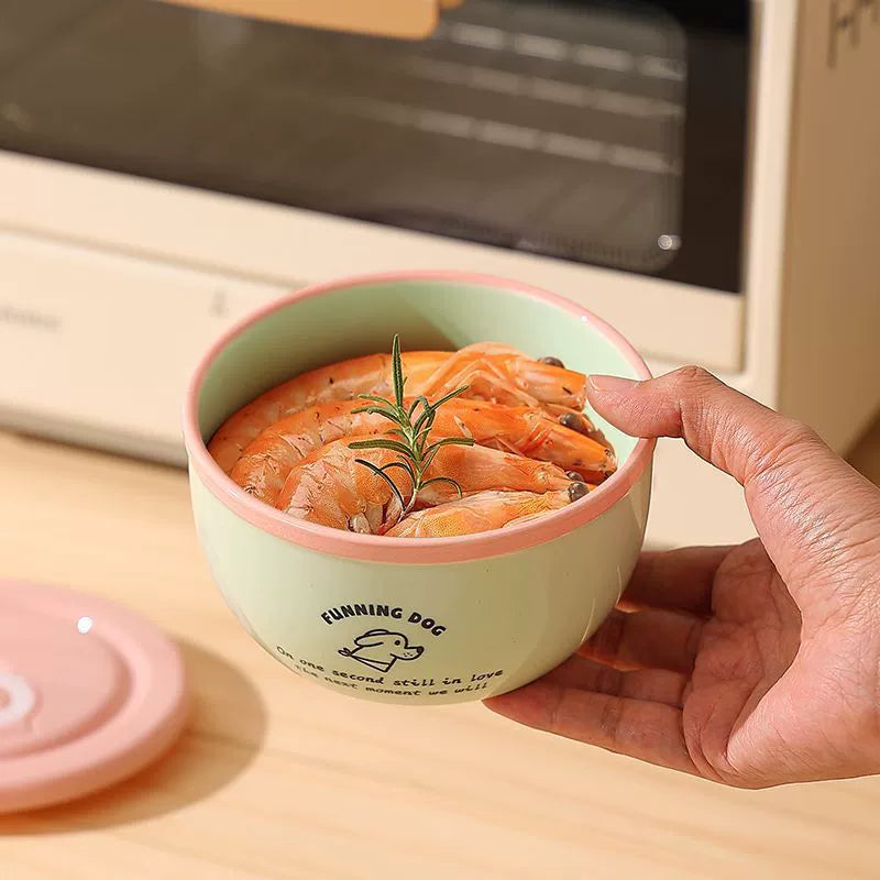 Cartoon Ceramic Bowl Set