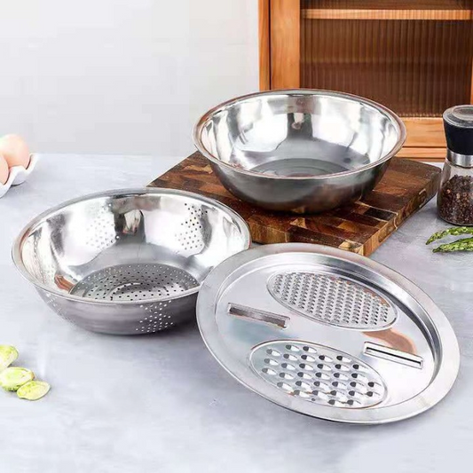 Multifunctional Steel Bowl Set