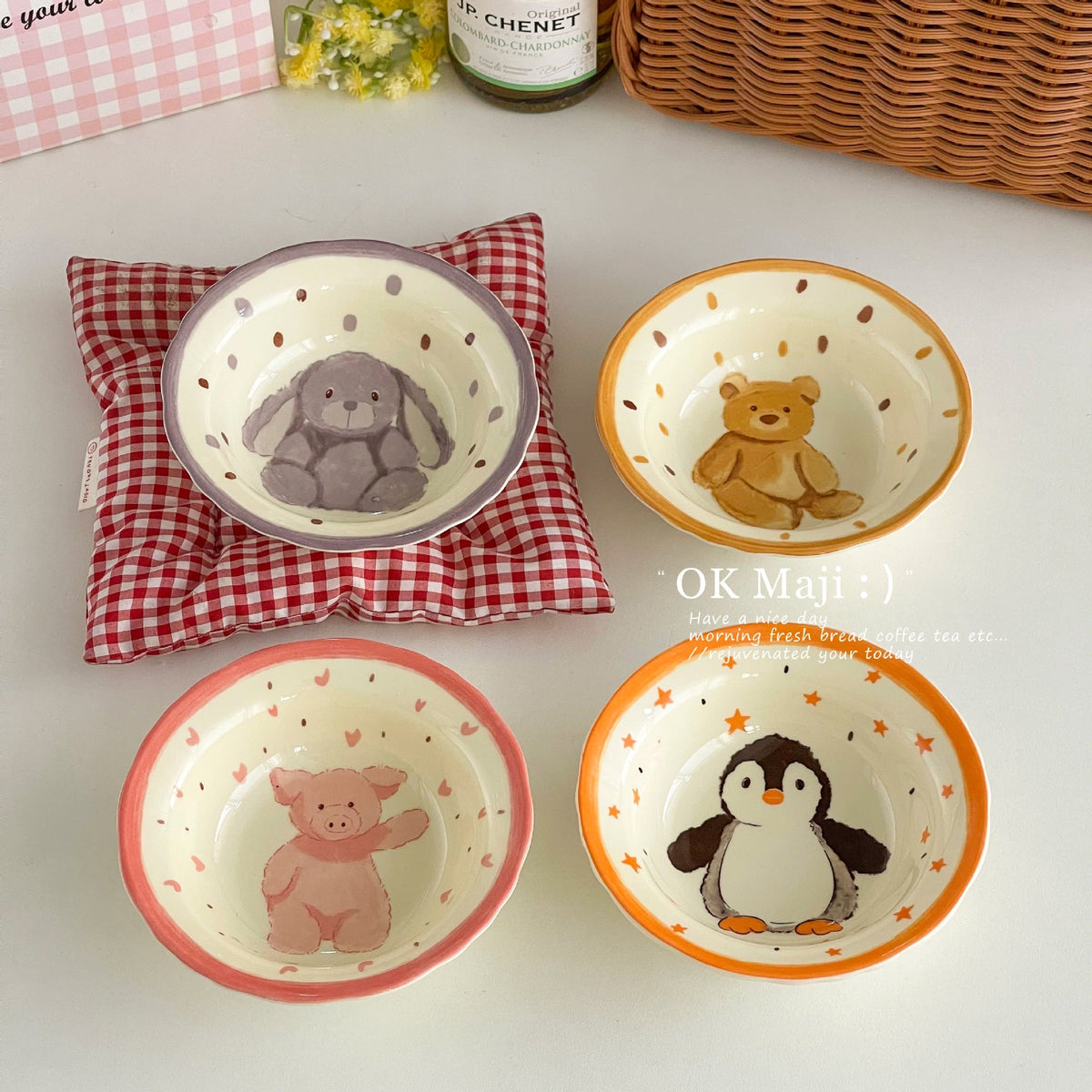 Cute Animal Ceramic Bowls