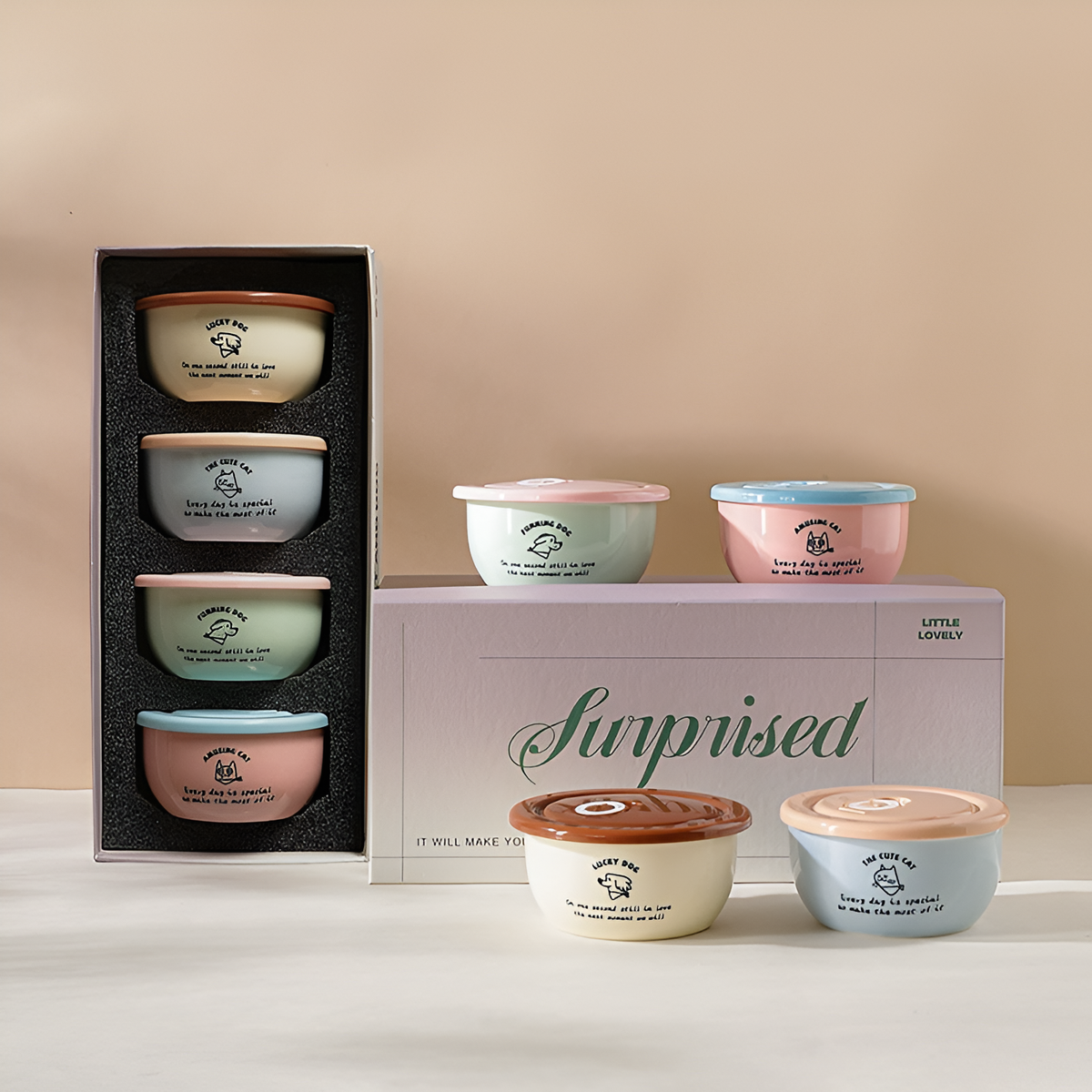 Cartoon Ceramic Bowl Set