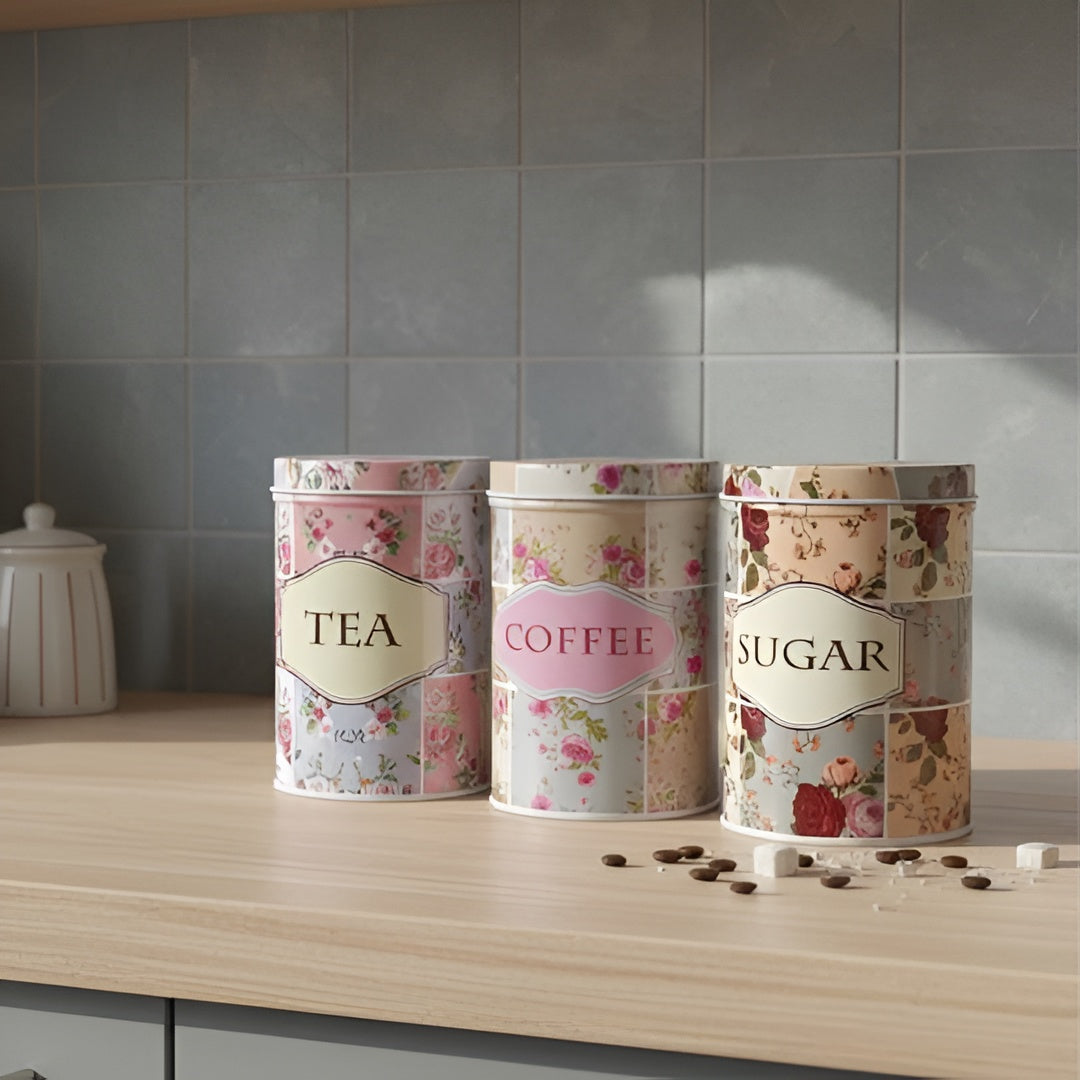 Vintage Storage Tin Set
