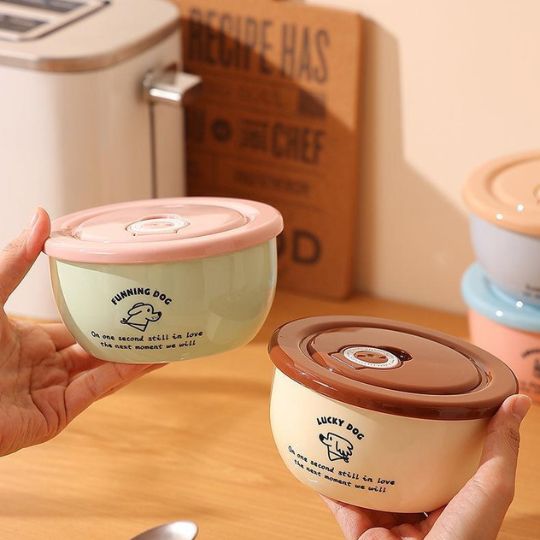 Cartoon Ceramic Bowl Set