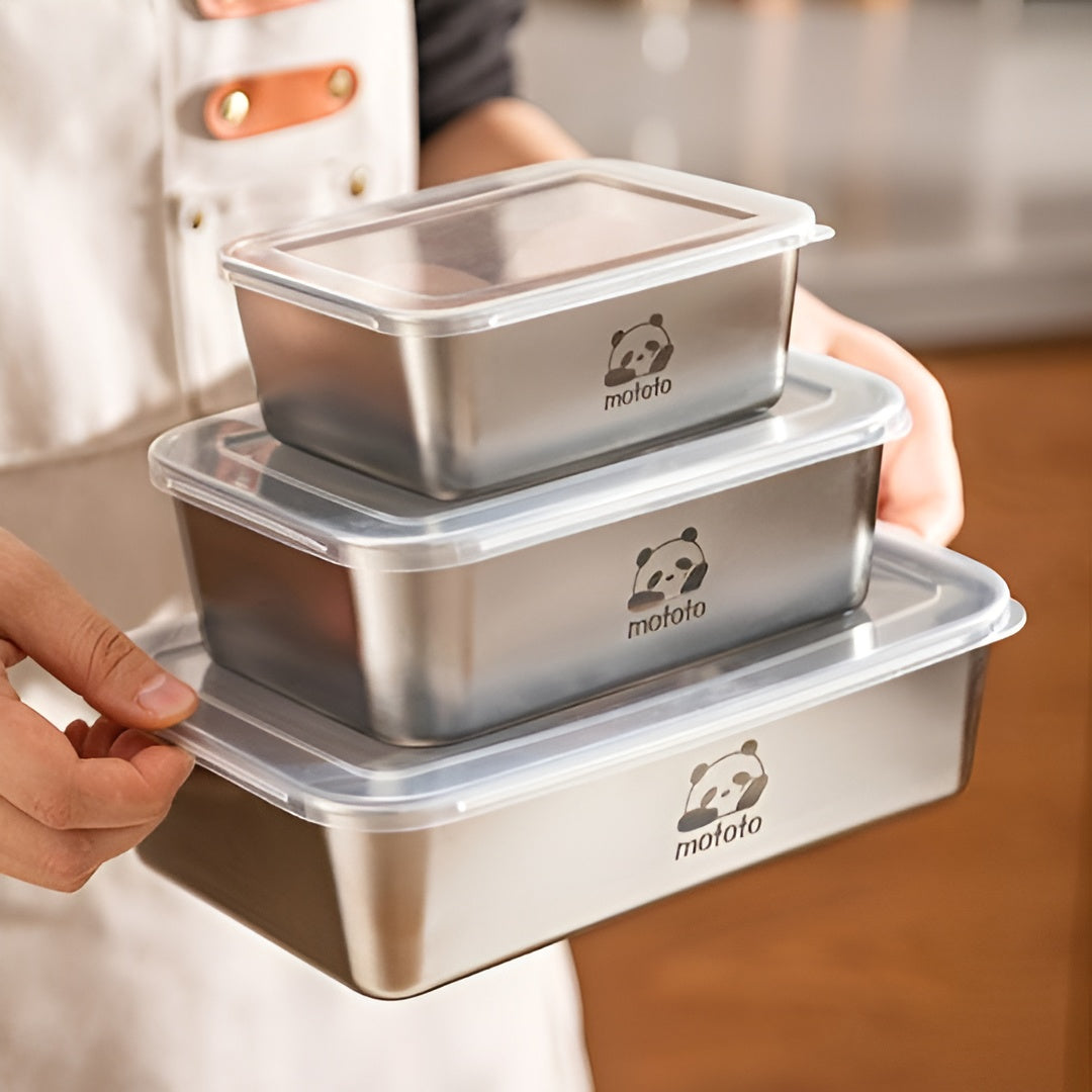 Steel Panda Container Set