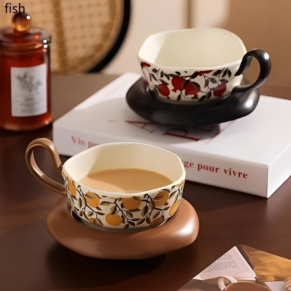 Vintage Flower Cup Set