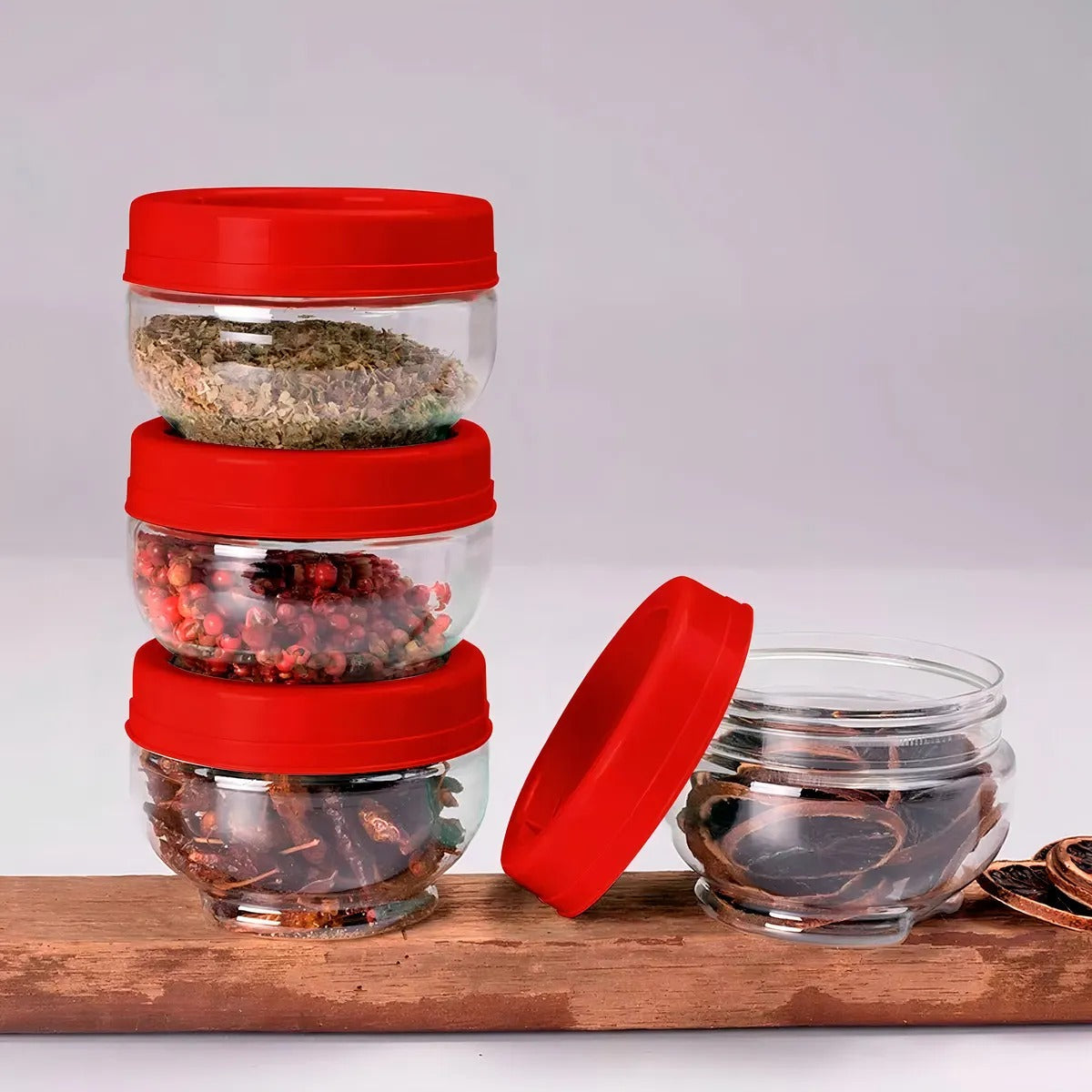 Stackable Food Jars