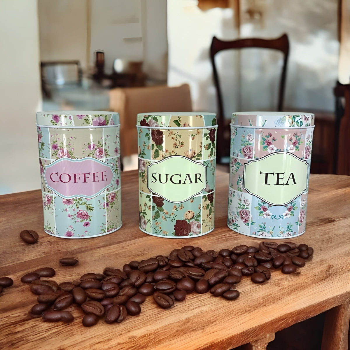 Vintage Storage Tin Set