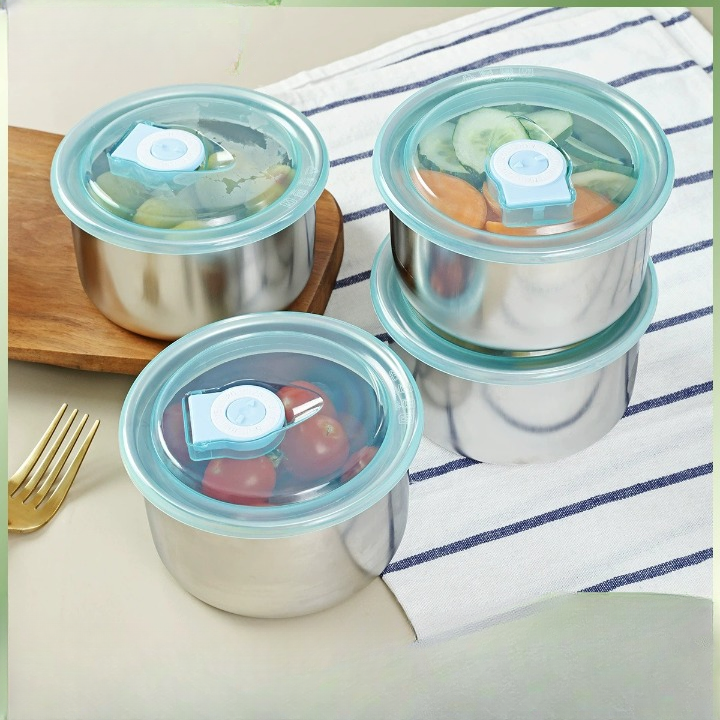 Stainless Steel Container with Lid