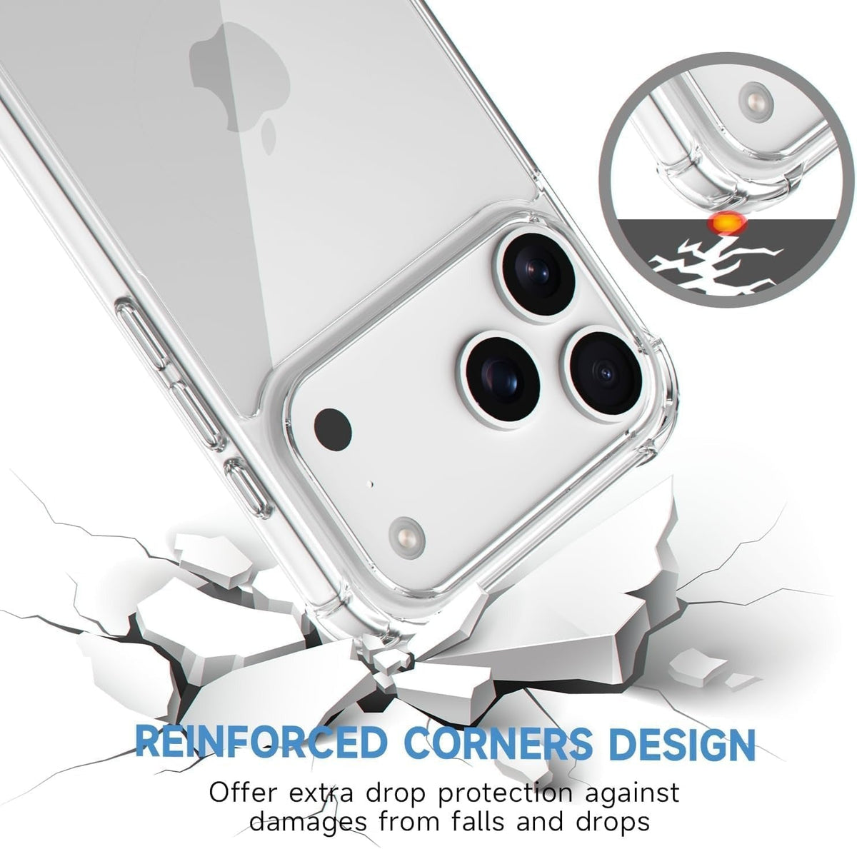 Crystal Clear case for Iphone 17 Pro MAX