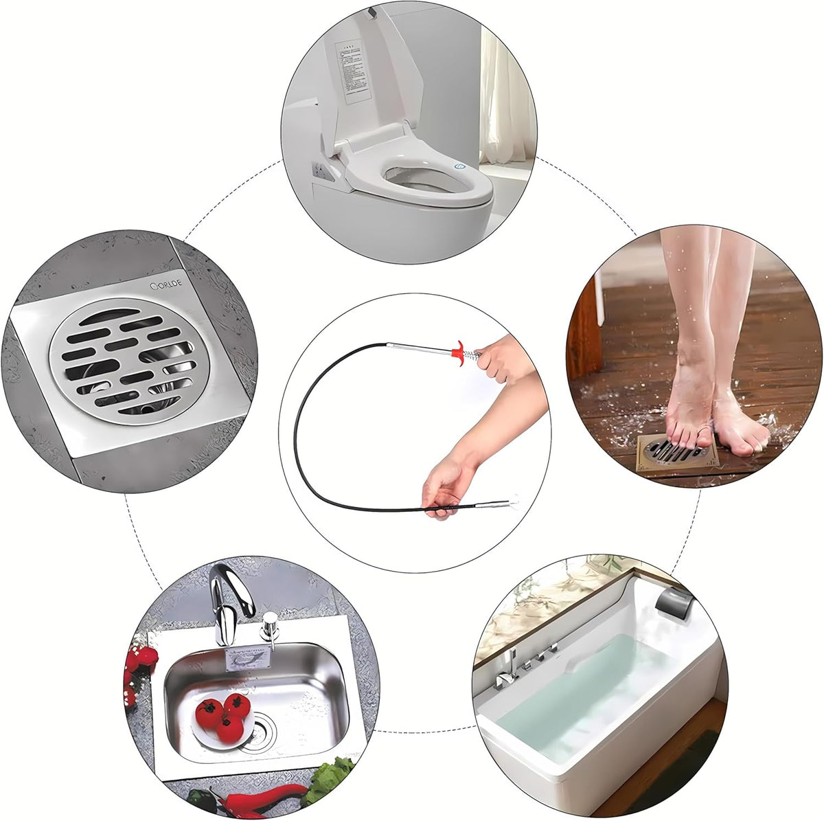 Stainless Steel Drain Cleaner (155cm)