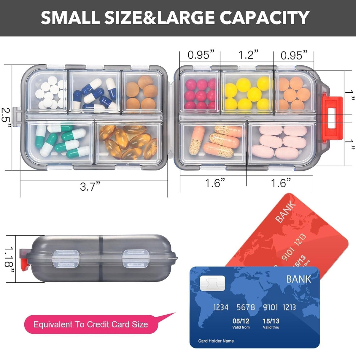 Travel Pill Organizer