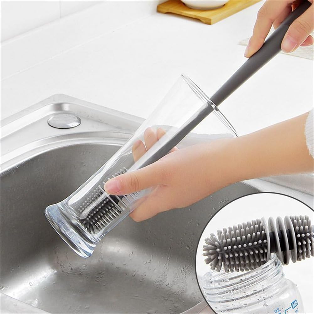 Silicone Long Handle Bottle Cleaning Brush