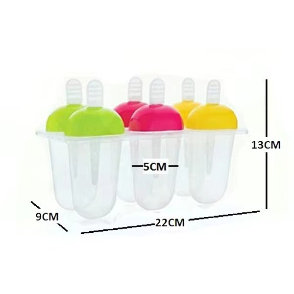 Reusable Popsicle Mold Set (6pcs)