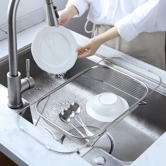 Extendable Stainless Steel Sink Rack