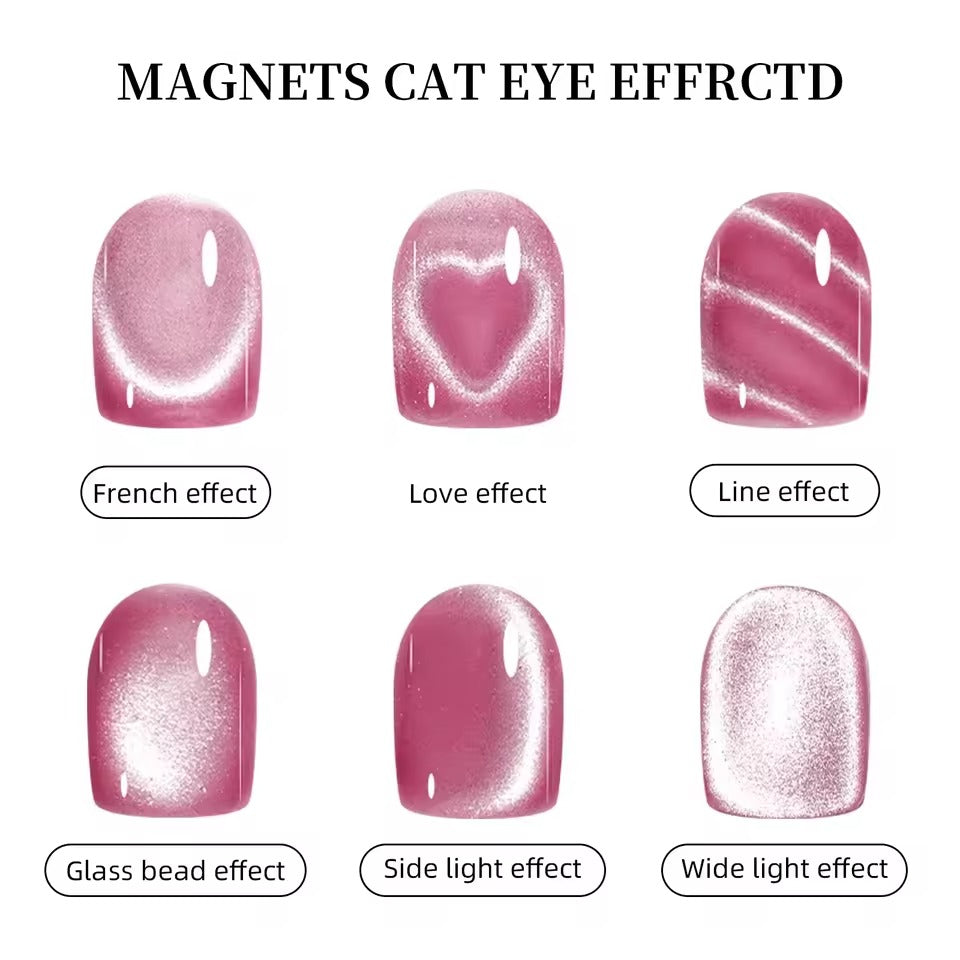 Heart Shape Cat Eye Nail Magnet